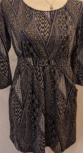*2/$5 SALE!* Forever 21 Black Grey Navy Blue Dress - Size M